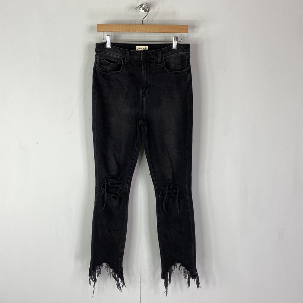 L'agence Fray Hem High Waist Jeans